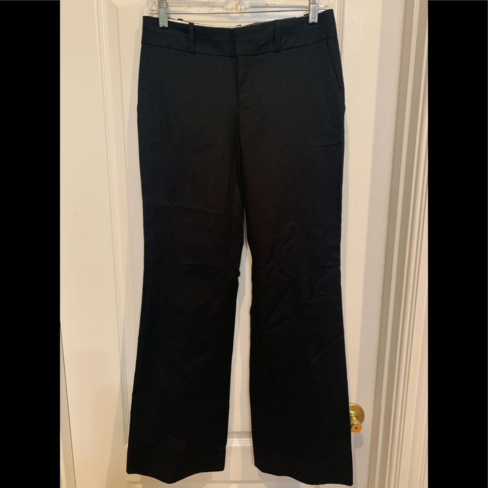 Banana Republic Martin Fit Pants Black Size 4 Short NWT
